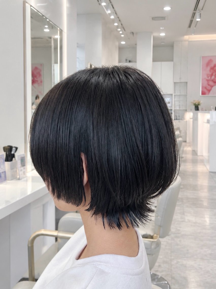 ショート ショートヘア ウルフカット カット ヘアカラー トリートメント レイヤー/ウルフ/デ ザインカラー💎藤原のヘアスタイル