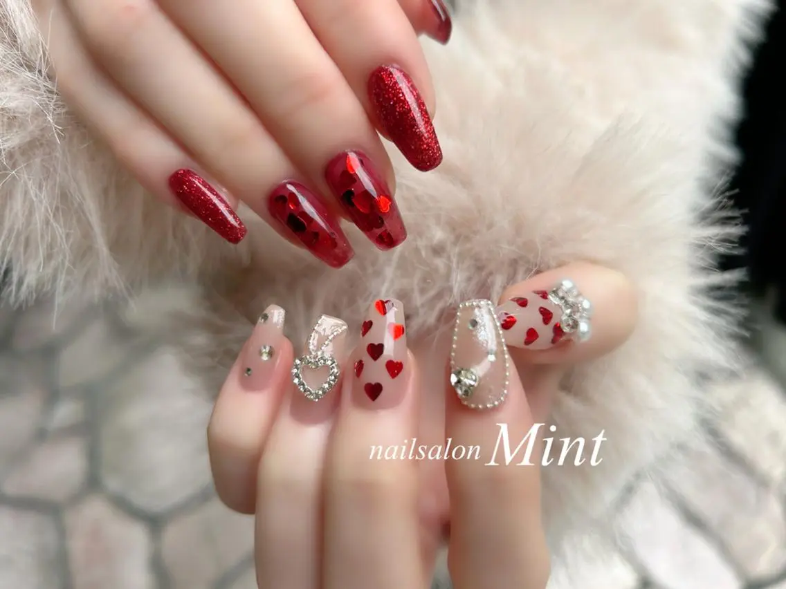 セミロング ハンドネイル ハンドケア nailsalon mintのネイルデザイン