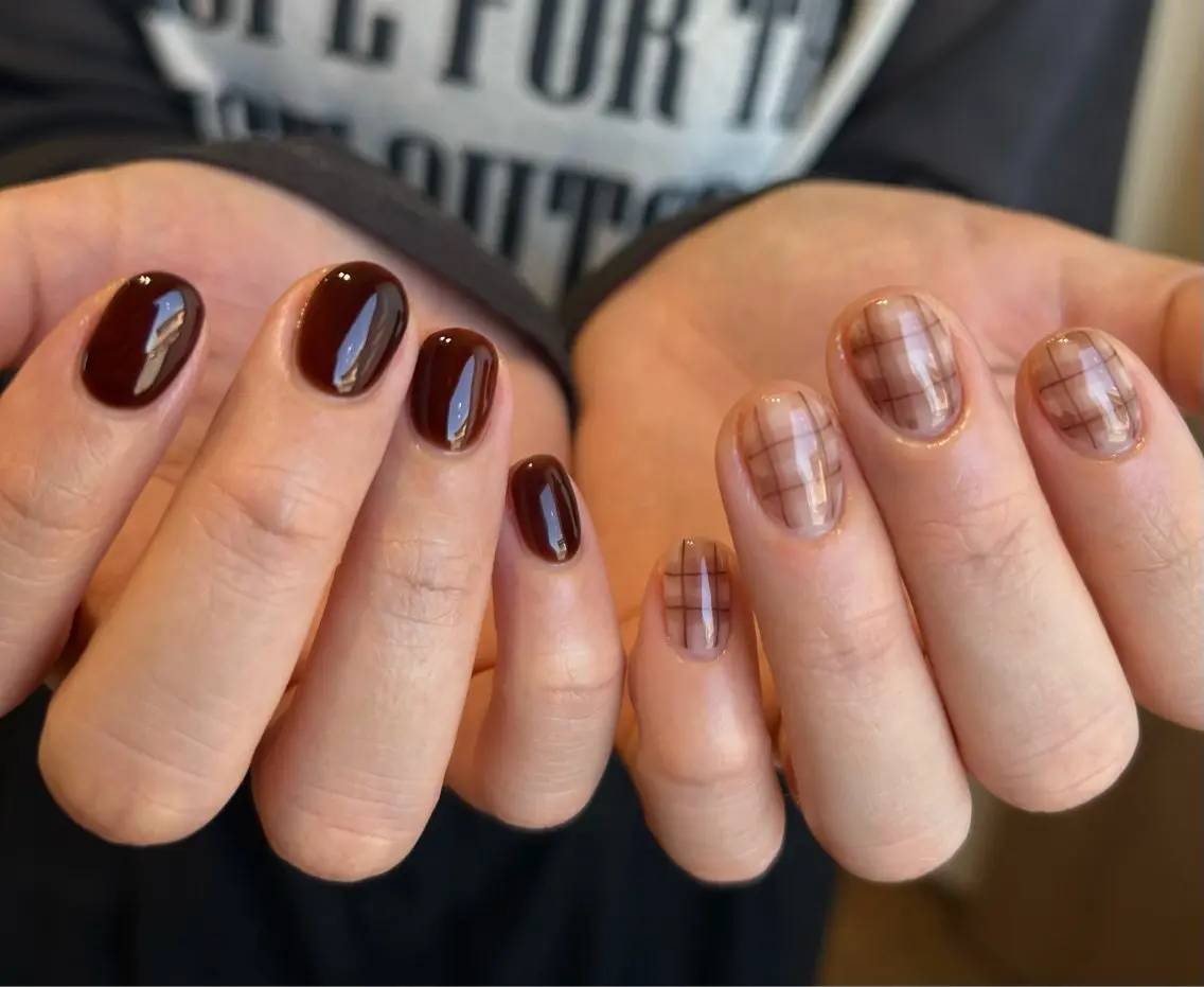 ネイル フラッシュネイル マグネットネイル ニュアンスネイル オフィスネイル ショートネイル sufu. nail YUKIのネイルデザイン