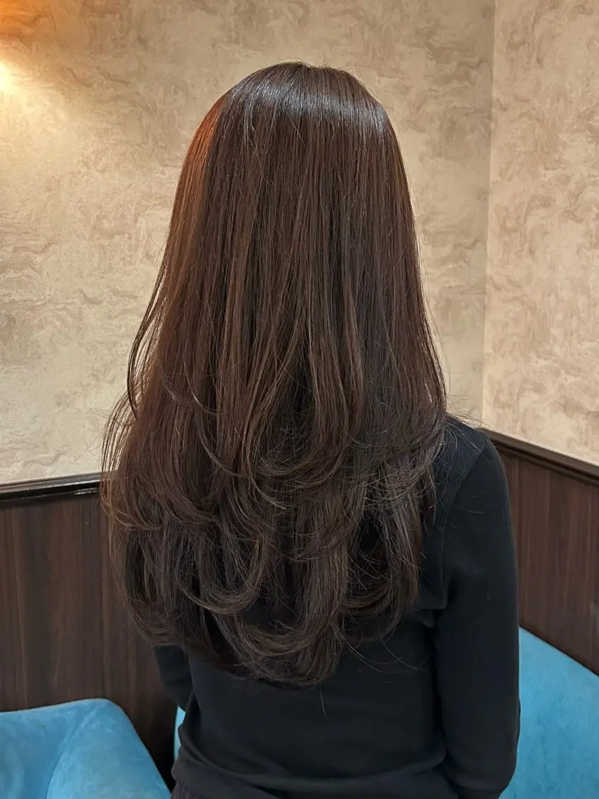 ロング 🍒ハイレイヤー🍒 海外ヘア🍒Momoのヘアスタイル
