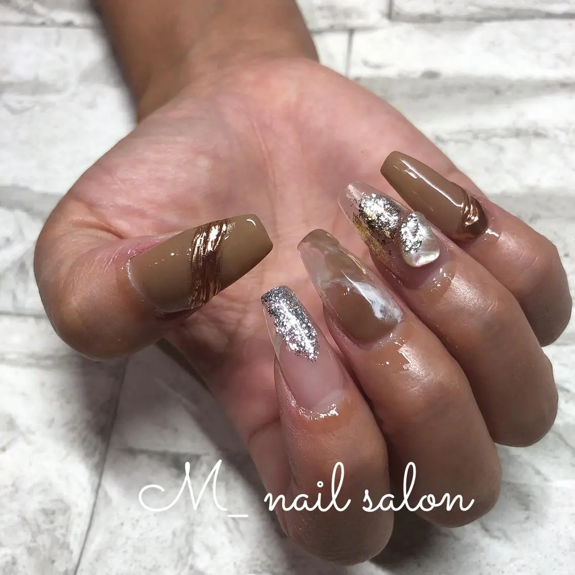 ネイル スカルプネイル ハンドネイル M_ nail salonのネイルデザイン