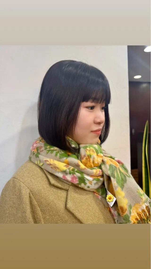 カラー ラベンダーカラー ヘアカラー 韓国ヘア 🎀華澄のヘアスタイル