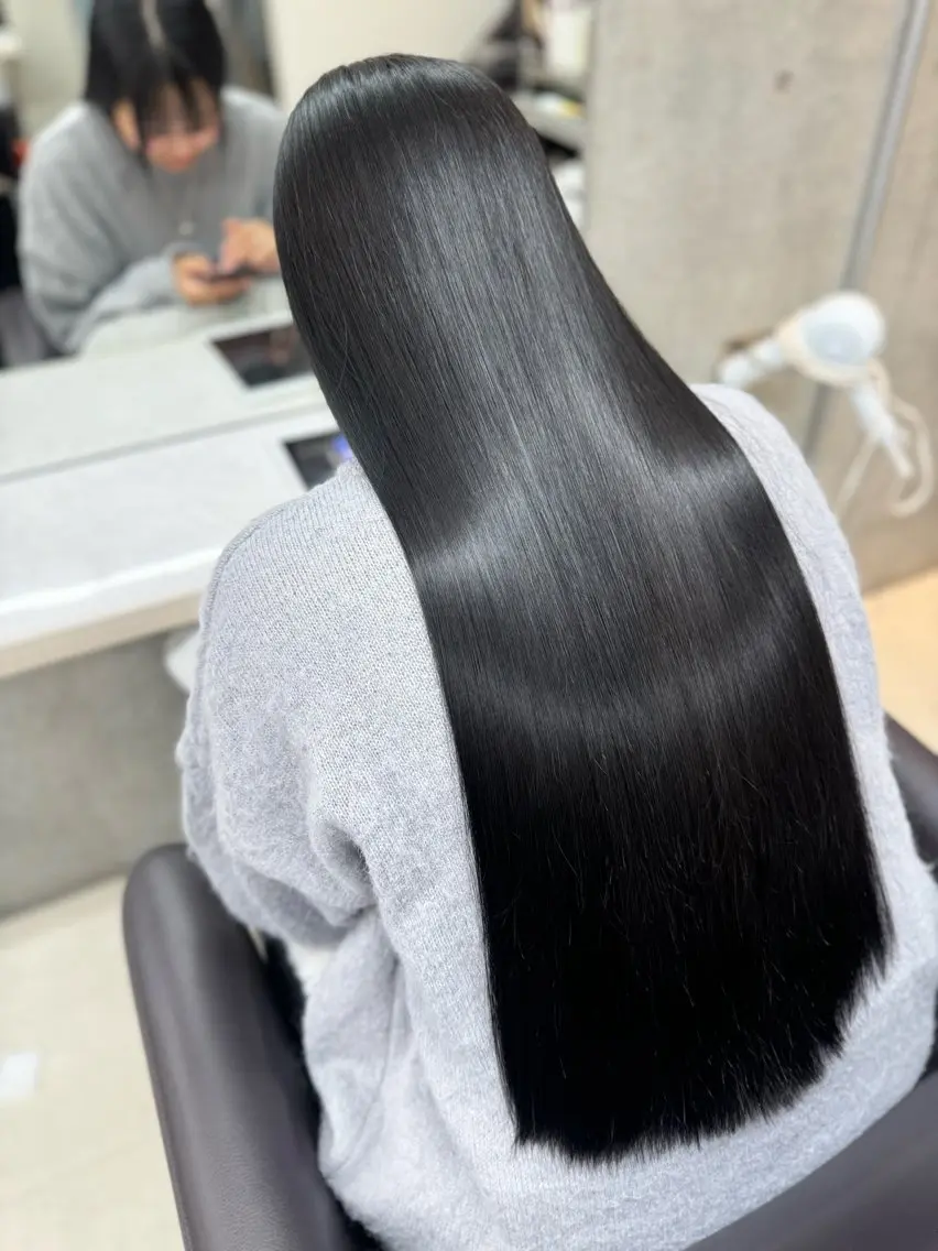 ロング 縮毛矯正 トリートメント うる艶ヘア♡韓国好き 透明感　shotaのヘアスタイル