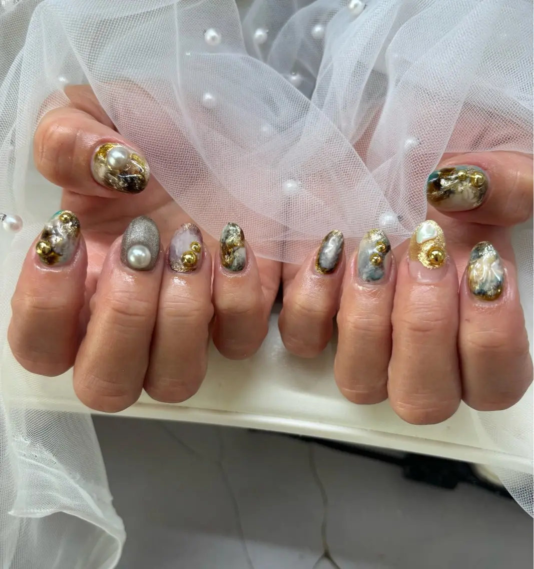 ネイル アートネイル 持ち込み 門真市ネイルサロン♡ KUMI.HANAのネイルデザイン