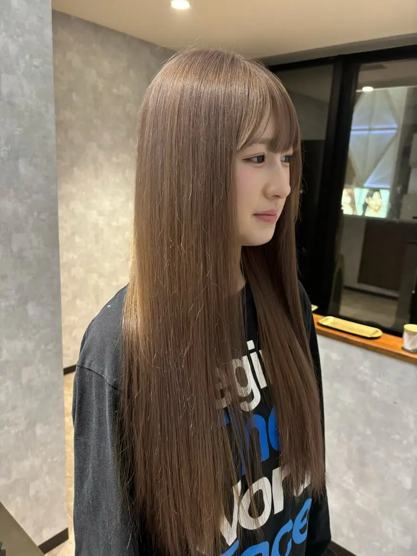 ロング カラー カット ヘアカラー トリートメント 🌐NATSUMI 🌐【寒色カラー】のヘアスタイル