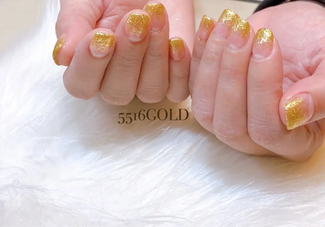 ネイル キラキラネイル ラメ(グリッター) ラメグラデーション 💎5516 MACHIKOのネイルデザイン