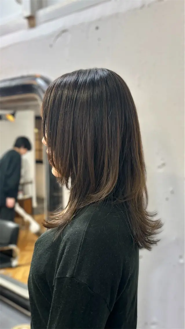 ロング レイヤーカット ウルフカット ショートカット/ キタハラユリナのヘアスタイル