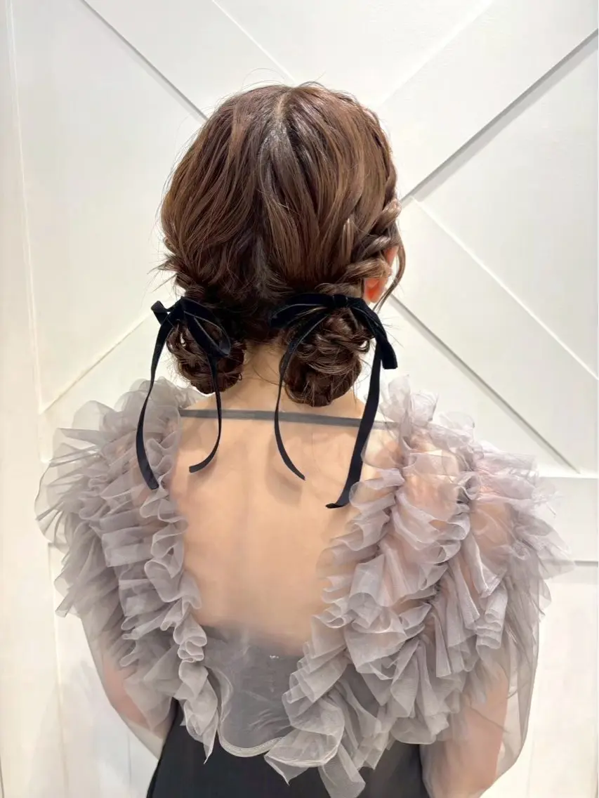 セミロング ヘアセット 横浜　エクステ🎀 カラー／ルナのヘアスタイル