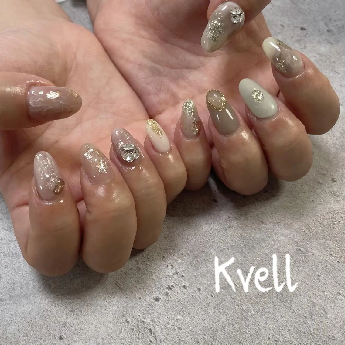 ネイル ニュアンスネイル ハンドネイル nailsalon Kvellのネイルデザイン
