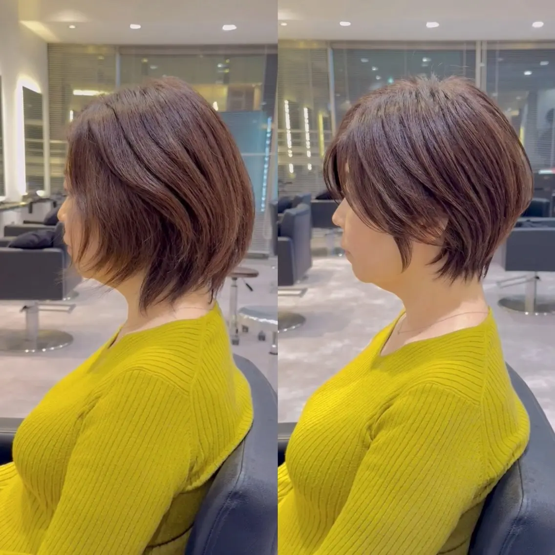ショート ショートボブ ボブ くびれヘア ショートヘア 絶壁補正くびれ ショート✂️ 井川のヘアスタイル