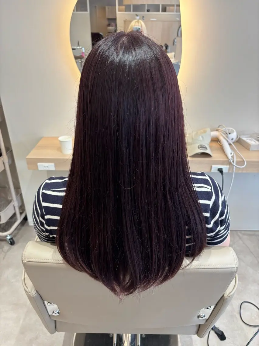 ロング パープルカラー 🫧Ayumu🫧 透明感カラー/春日のヘアスタイル