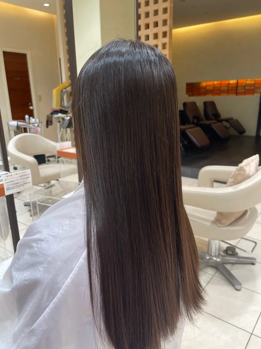 ロング 髪質改善 カネヒラ リョウスケのヘアスタイル