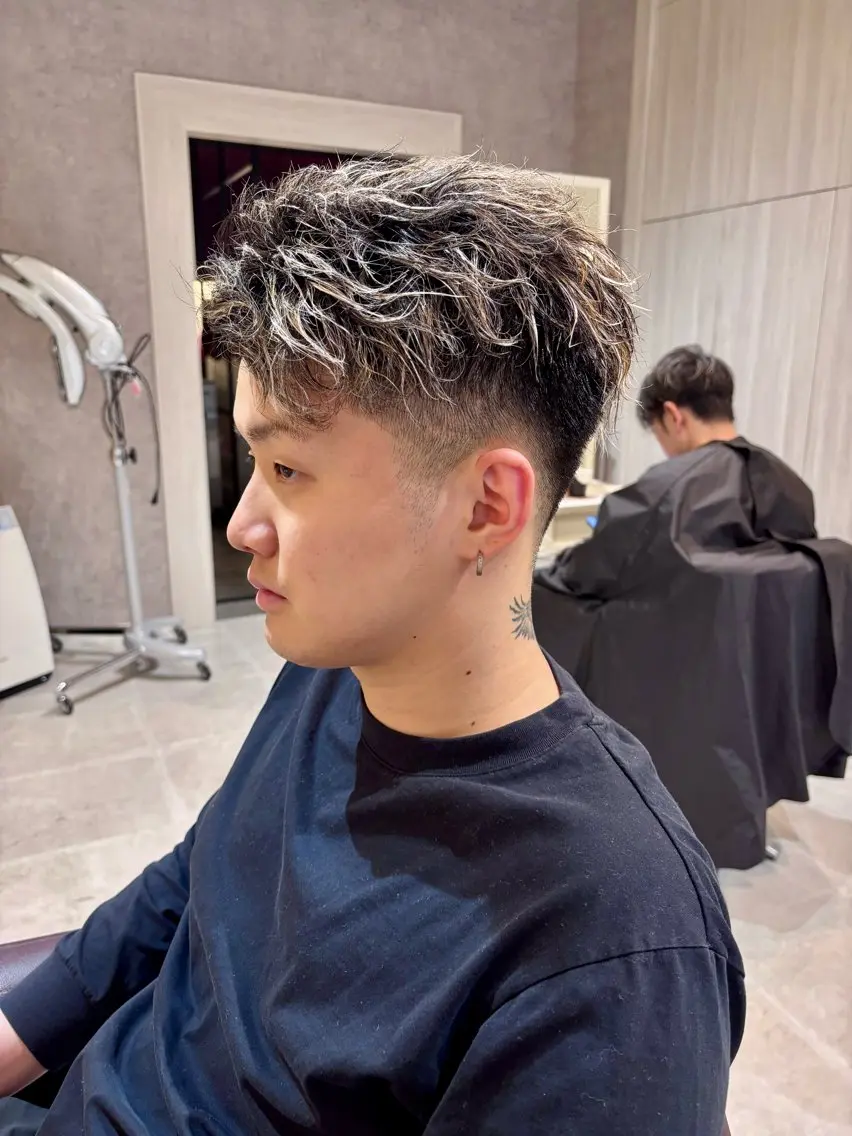 ショート カラー メンズ メンズメッシュ メッシュ CAMUE代表 Masaのヘアスタイル