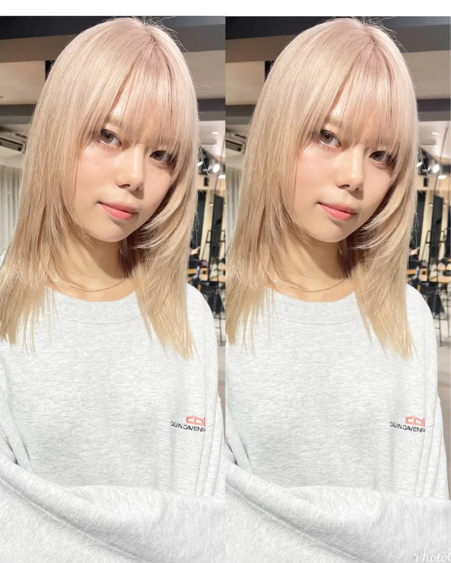 【☘️前髪カット無料☘️】 ダブルカラー+トリートメントの写真