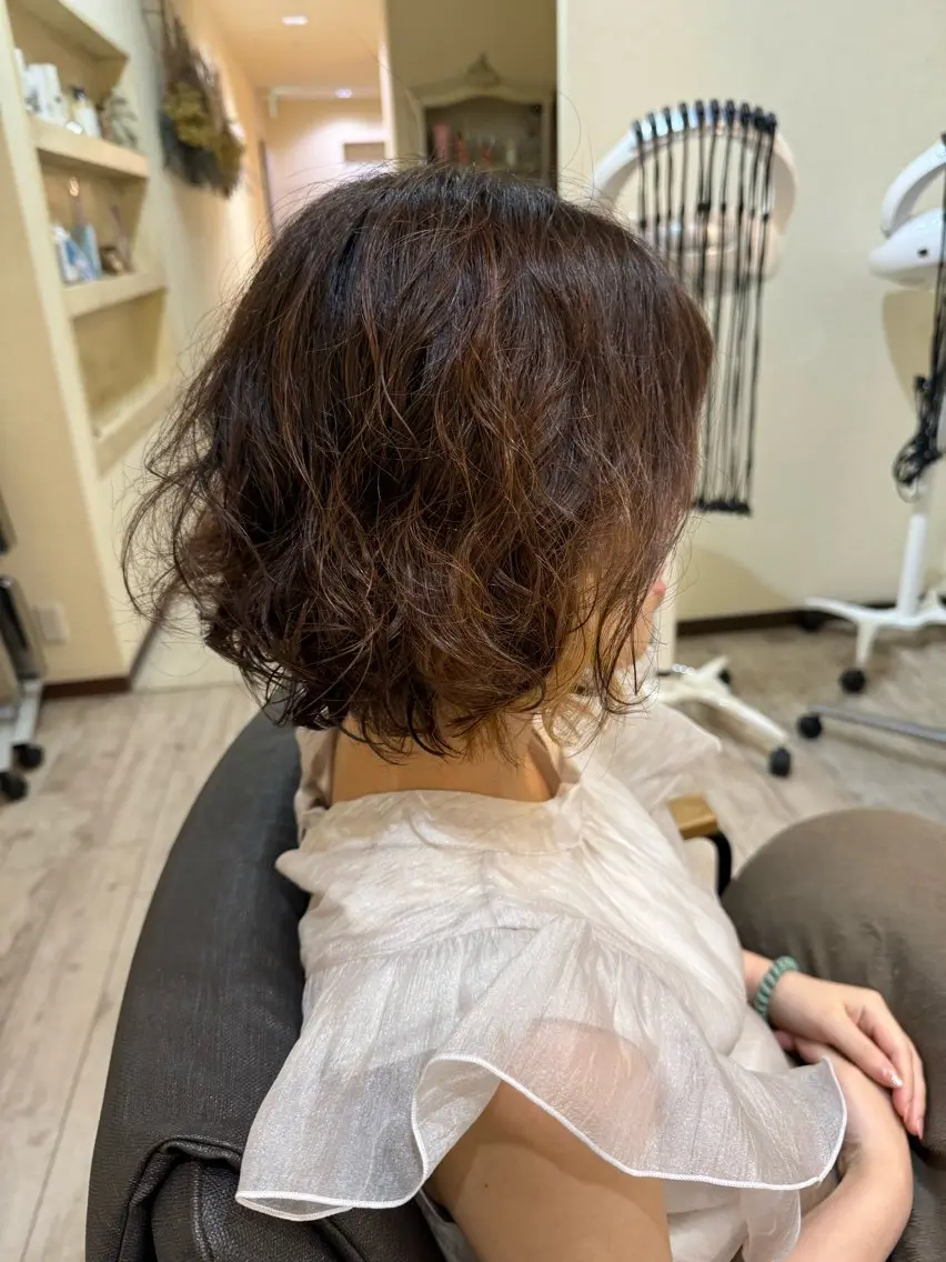 【お試し平日3回までok】カット+パーマorデジタルパーマ TR付き+1100円可能の写真