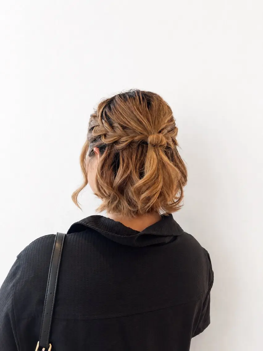ショート ヘアセット 光武 歩乃果のヘアスタイル