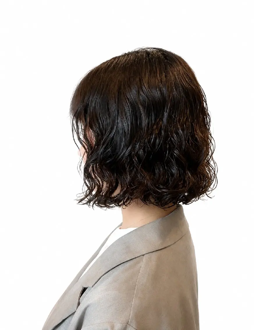 ショート パーマ カット パーマ トリートメント ANDIAMO栄 chisatoのヘアスタイル