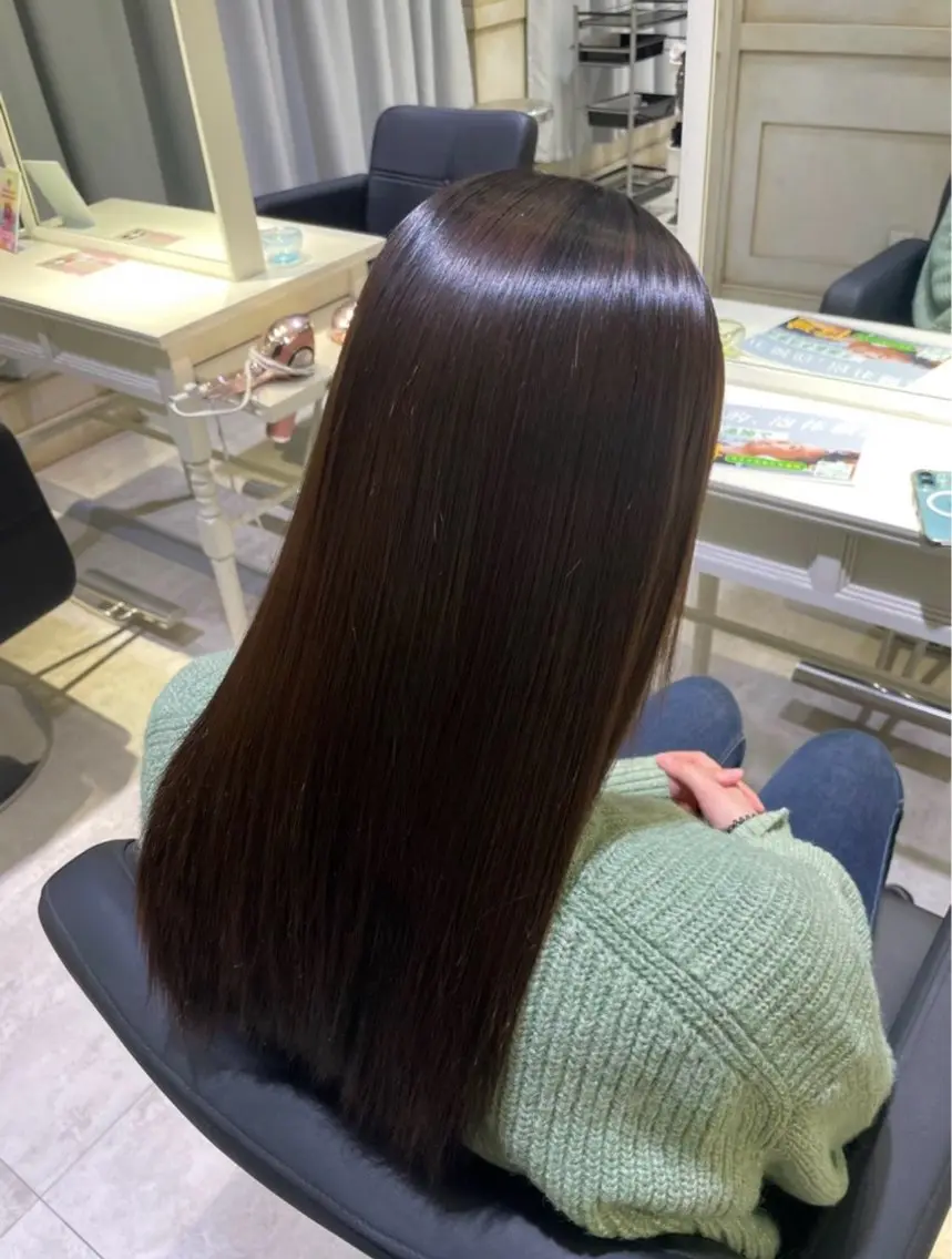 パーマ 縮毛矯正 トリートメント 💙透明感カラー/ 縮毛矯正/ゆうな💙のヘアスタイル