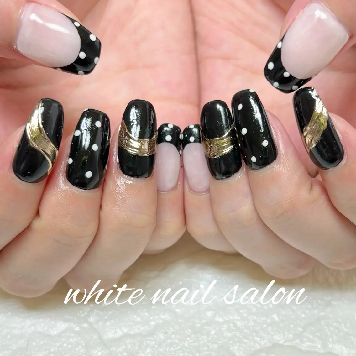 ネイル ホワイト ハンドネイル white nail salonのネイルデザイン