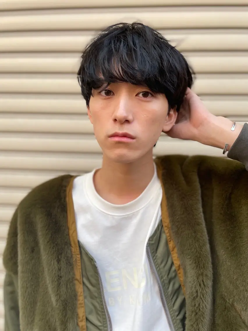 🔶メンズ限定‼️カット+ニュアンスパーマ+眉カット🔶の写真