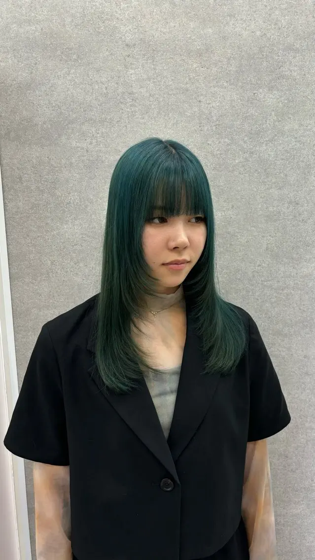 セミロング カラー 望 吹のヘアスタイル