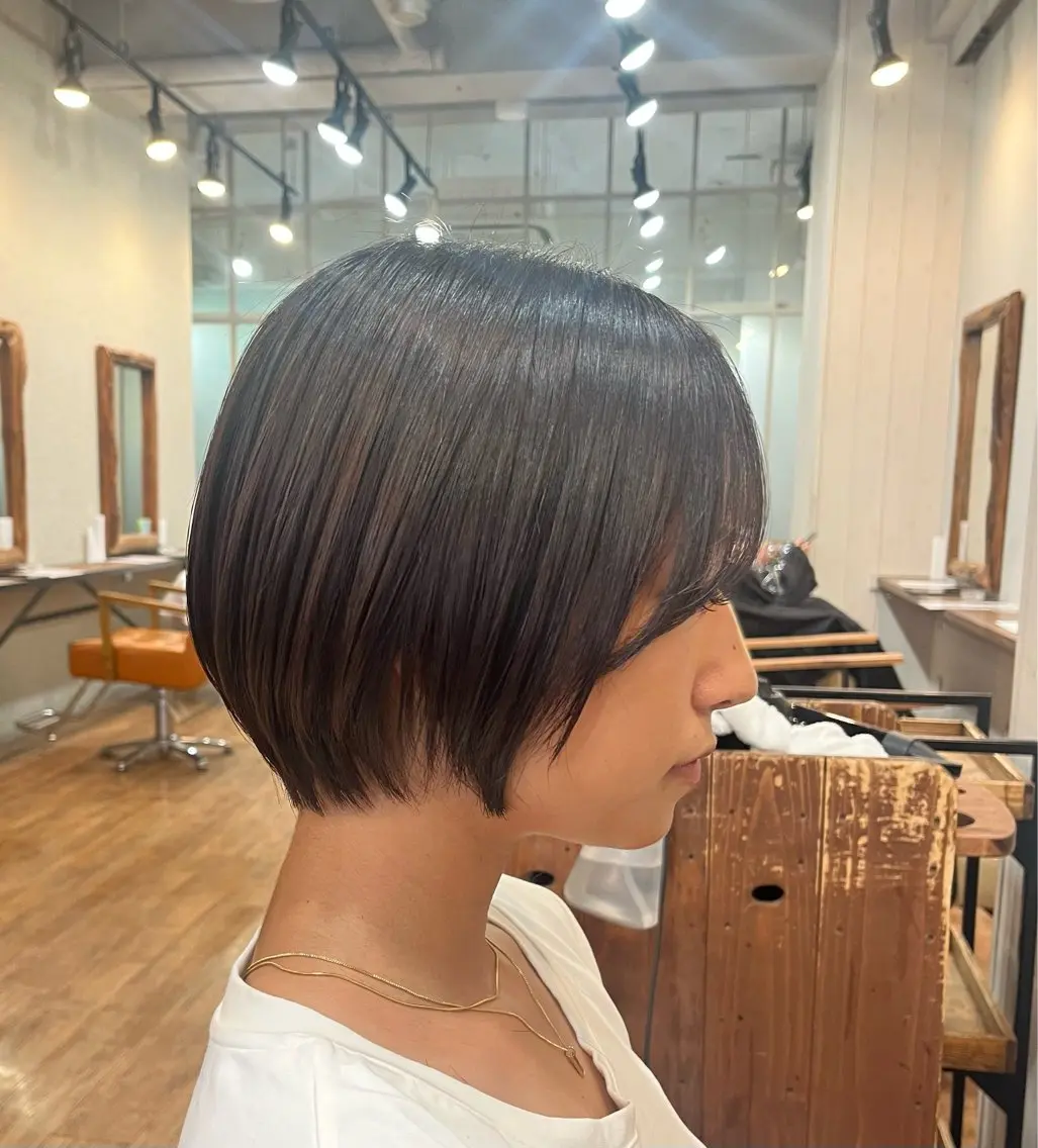ショート ショートボブ ボブ ショートヘア さとう ちほみ🐼のヘアスタイル