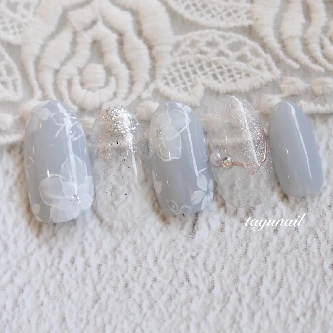 ネイル アートネイル ジェルネイル パラジェル 夏ネイル ネイルサロン 【たゆnail】のネイルデザイン