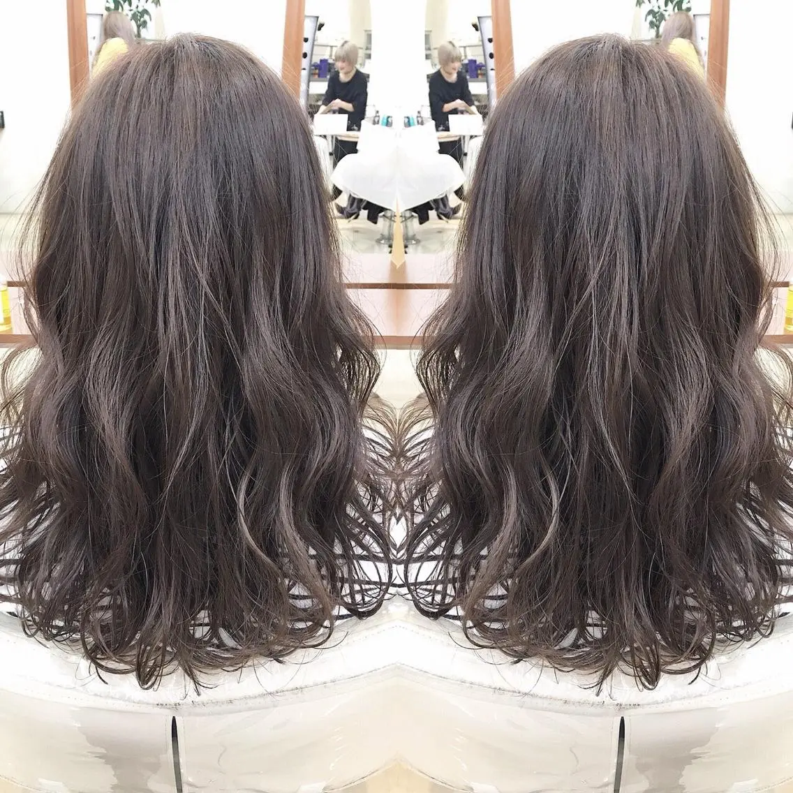 ロング 髪質改善 縮毛矯正 トリートメント 酸熱トリートメント ヘアカラー トリートメント コテ巻き風パーマ/ 髪質改善/河島恭平のヘアスタイル