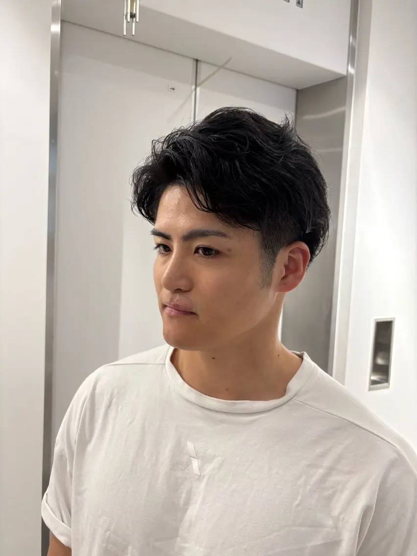 カット+パーマ レディース、メンズOK！の写真