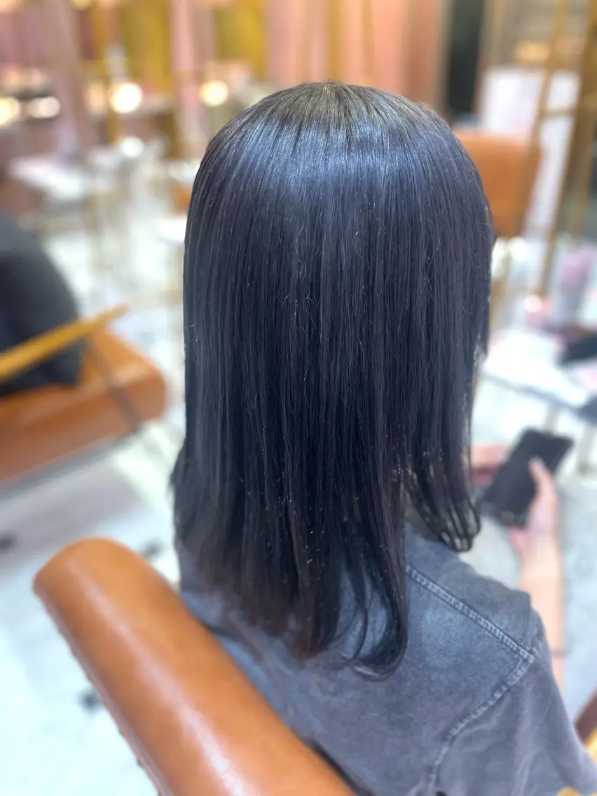 【2、3回目の方限定】ワンカラー＋ヘアマスク＋超音波アイロン✨️の写真