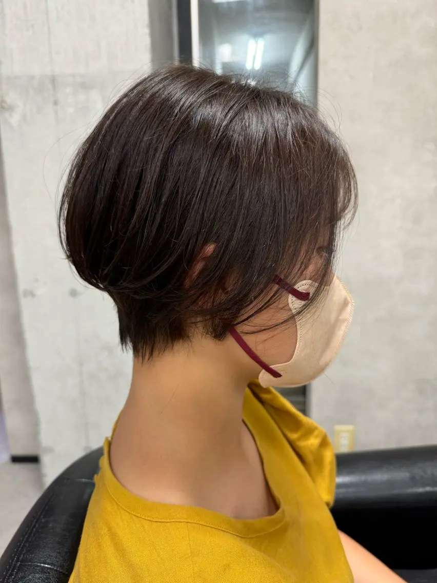 ショート くびれヘア ショートヘア カット ヘアカラー トリートメント 🫧大人艶髪🫧 タクミのヘアスタイル