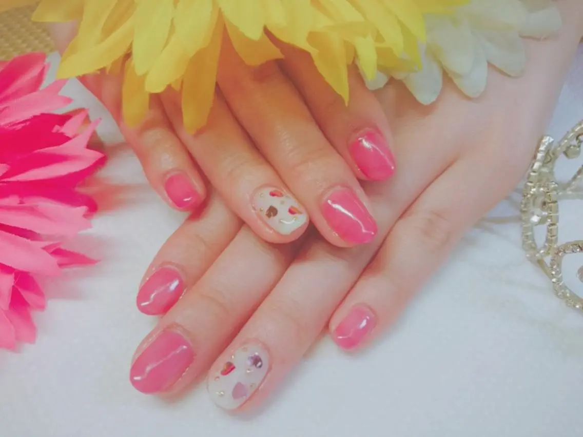 ネイル ハート プライベートサロン Rosy Lilyのネイルデザイン