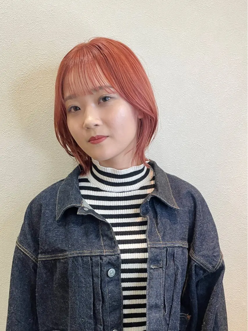 ショート カラー ボブ ショートヘア ショート/ボブ/ メンズ/縮毛矯正のヘアスタイル