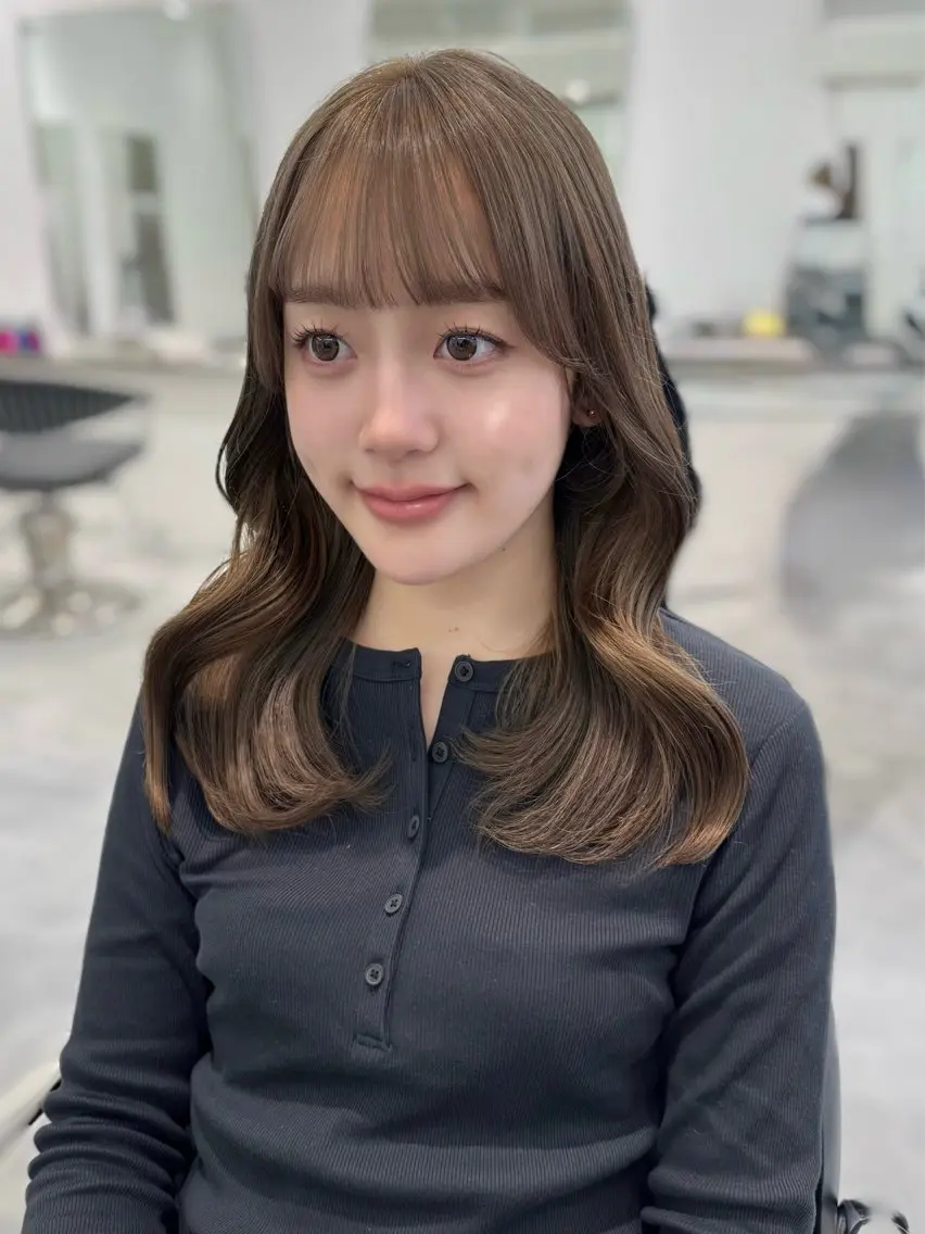 カラー ヘアカラー ParveMix🍀 藤原愛未のヘアスタイル