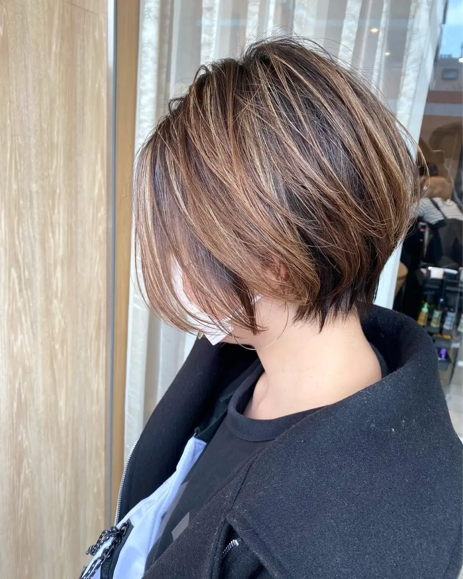 ショート 木村 萌香のヘアスタイル