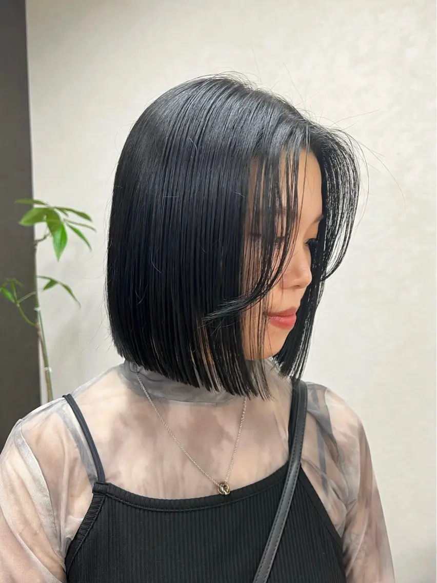 ミディアム ボブ／ストレート🎀 harukaのヘアスタイル