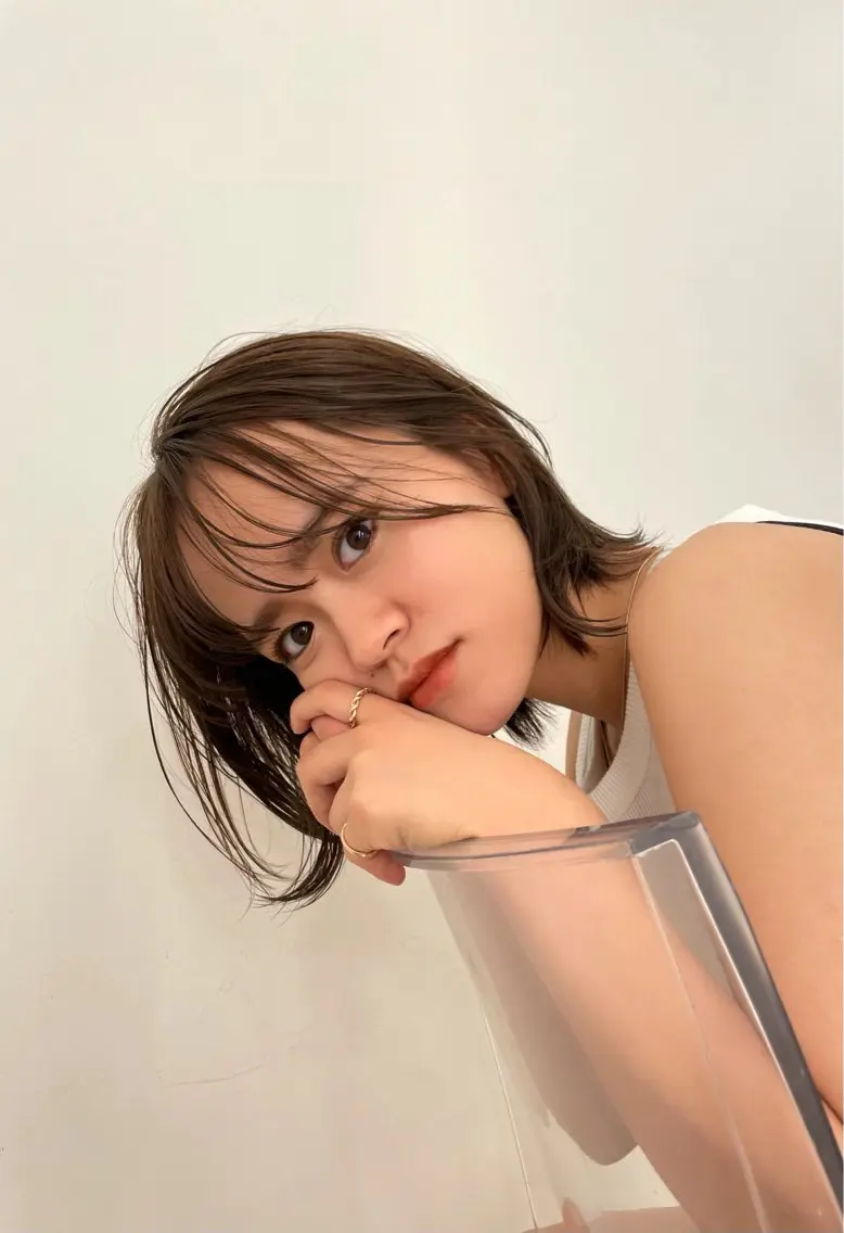 ショート カラー ブラウンカラー 浦野 未来のヘアスタイル