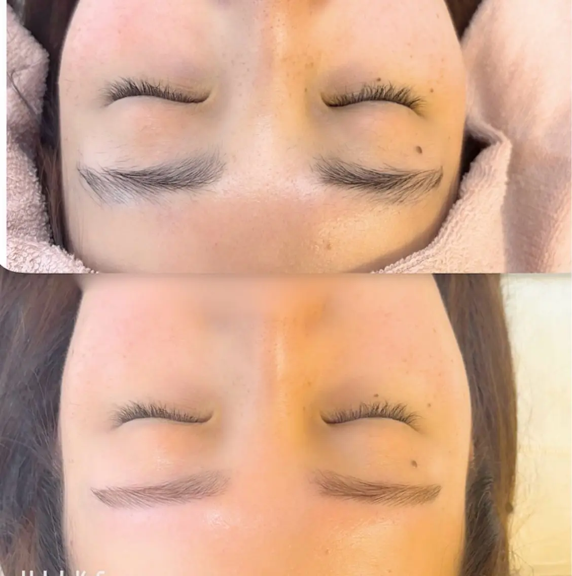 眉毛WAX &毛量調整 メイク付きの写真