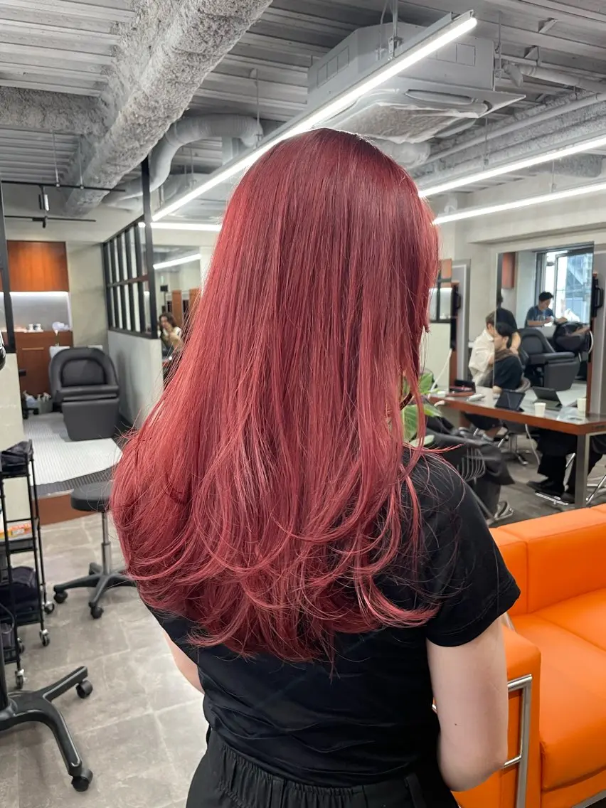 ロング カラー カット ヘアカラー 🤍ブリーチなしカラ ー/渋谷/YUU🤍のヘアスタイル