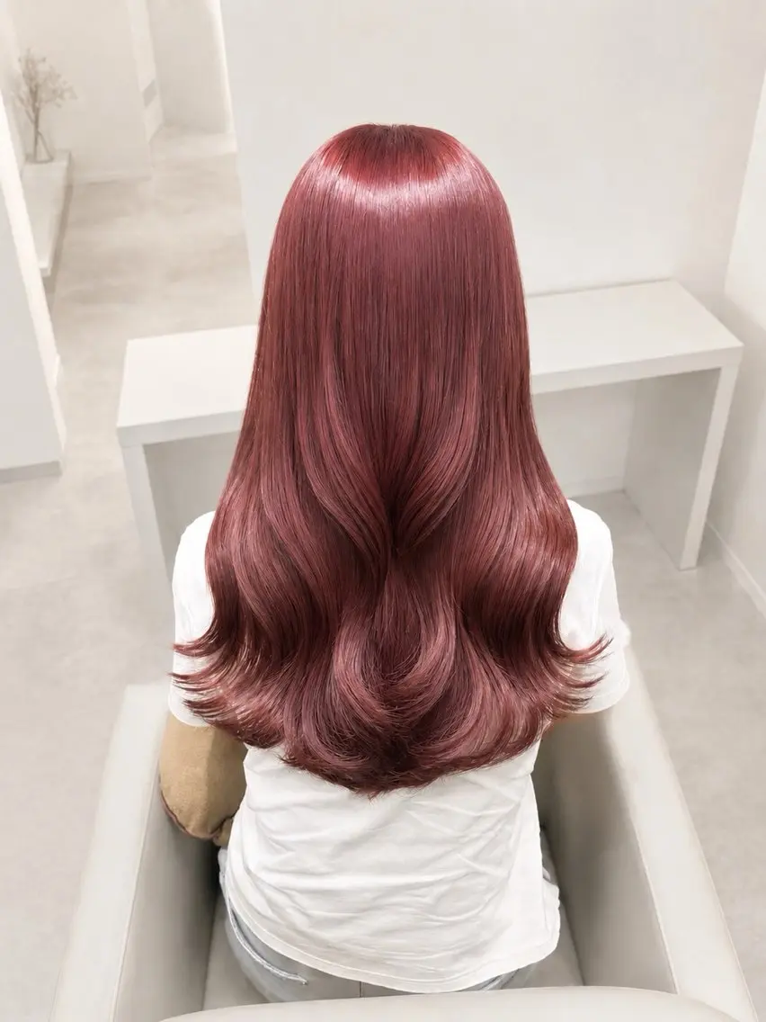 ロング ヘアカラー 🍒ベージュ×エンド カラー🍒まゆかのヘアスタイル