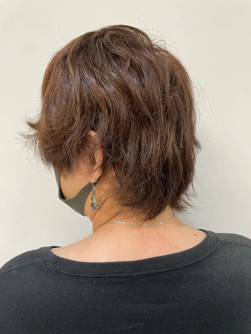 ショート カラー 🐺メンズウルフ/ ✂️伊藤飛空のヘアスタイル