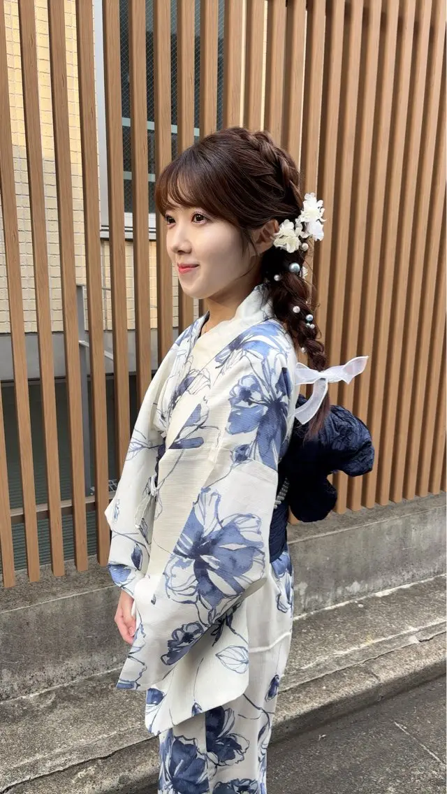 ロング カラー ヘアアレンジ 浴衣 ヘアセット yukimi .のヘアスタイル