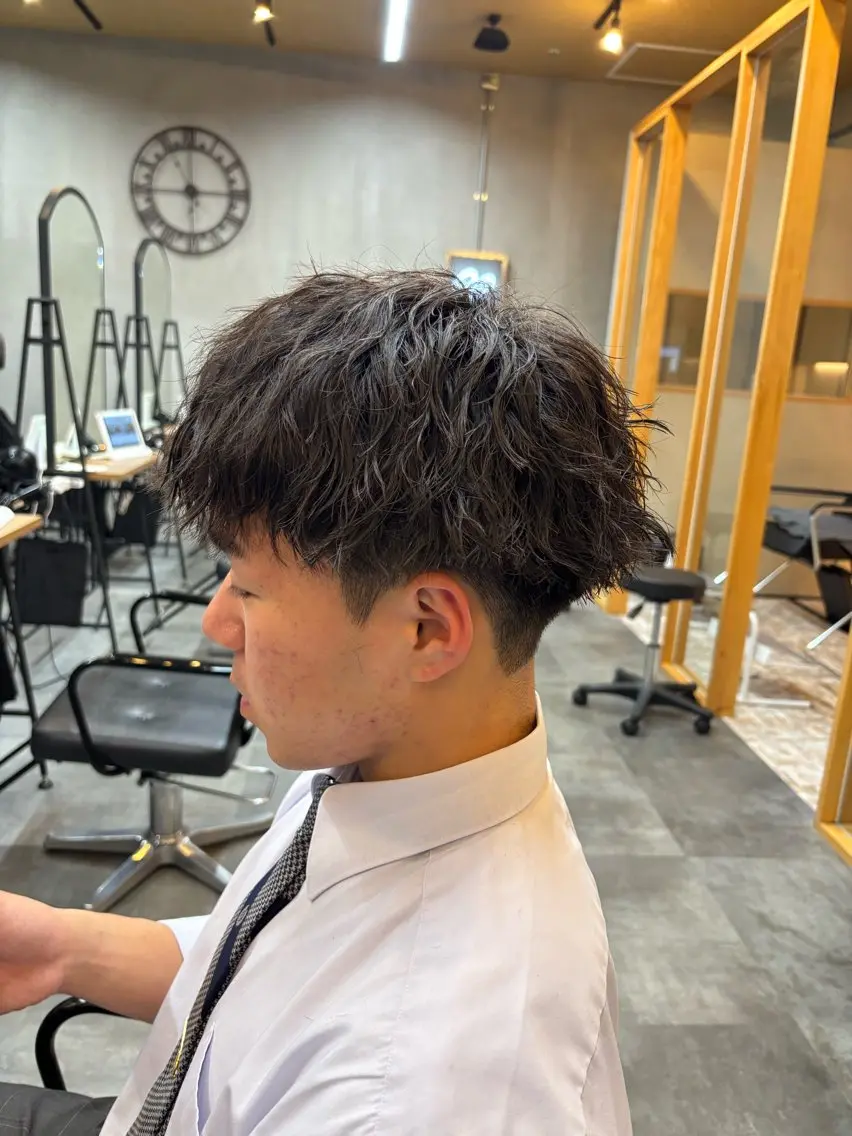ショート メンズ カット パーマ トリートメント 鹿児島 TSUBASAのヘアスタイル