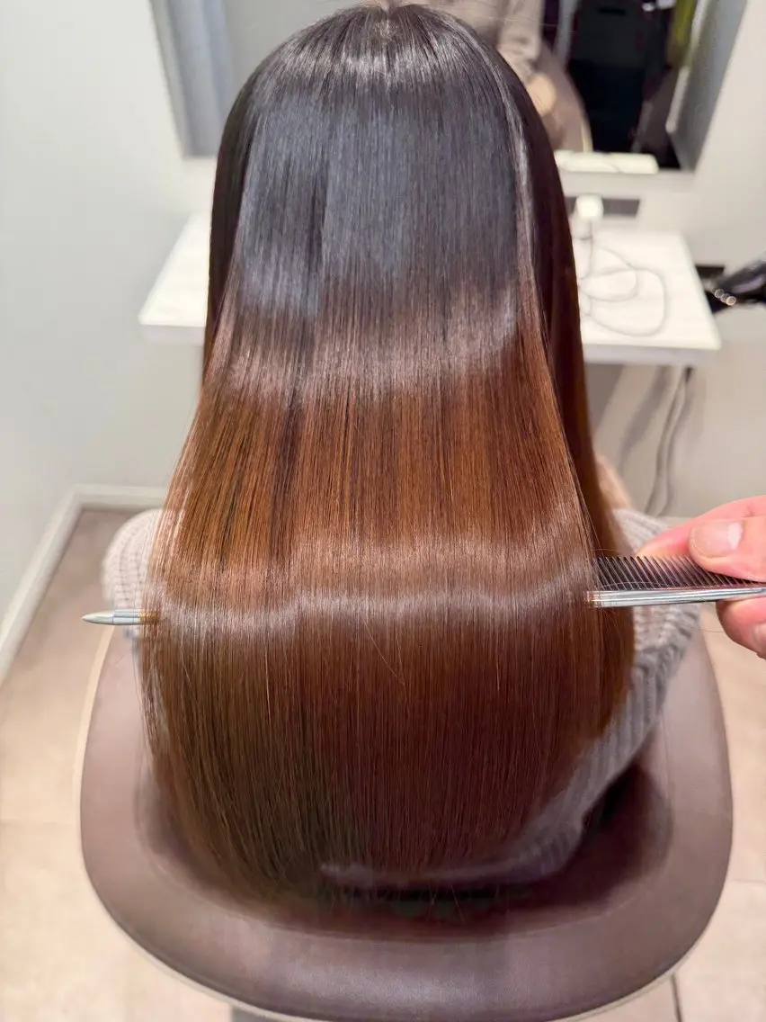 セミロング トリートメント 髪質改善 艶髪🔵ﾌｾﾅｵﾔのヘアスタイル