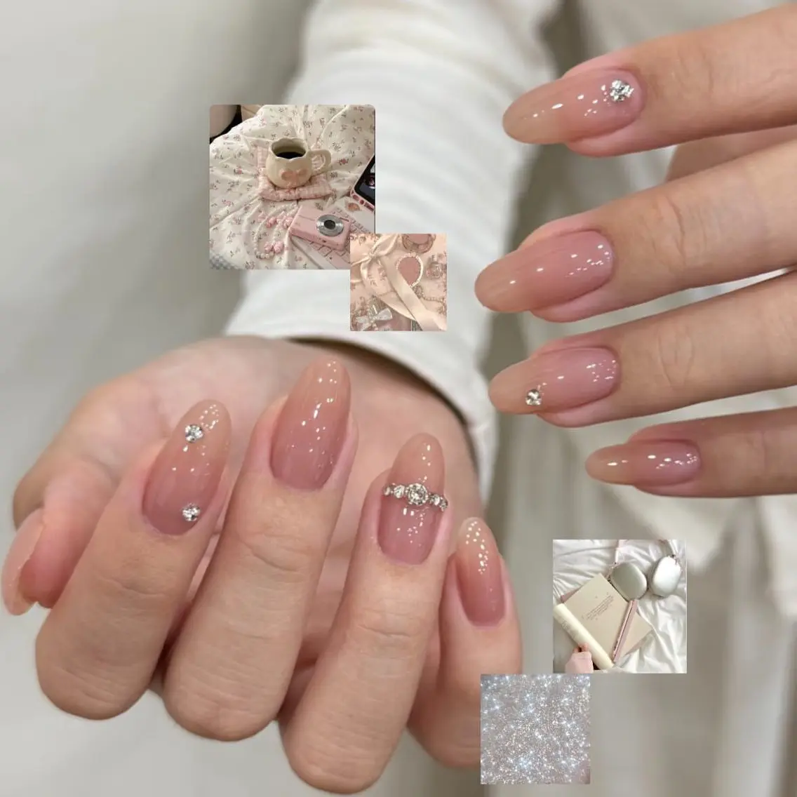 ネイル グラデーション ラメ(グリッター) マグネットネイル ミラーネイル ニュアンスネイル ハンドネイル Lumi de nailsのネイルデザイン