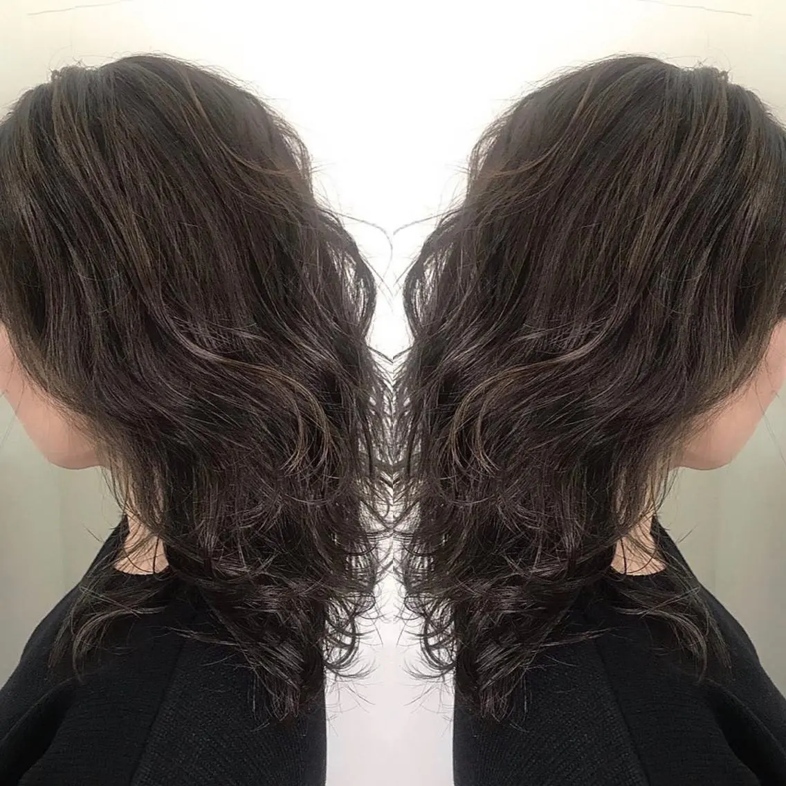 セミロング カラー メンズ縮毛矯正 細谷碧海のヘアスタイル