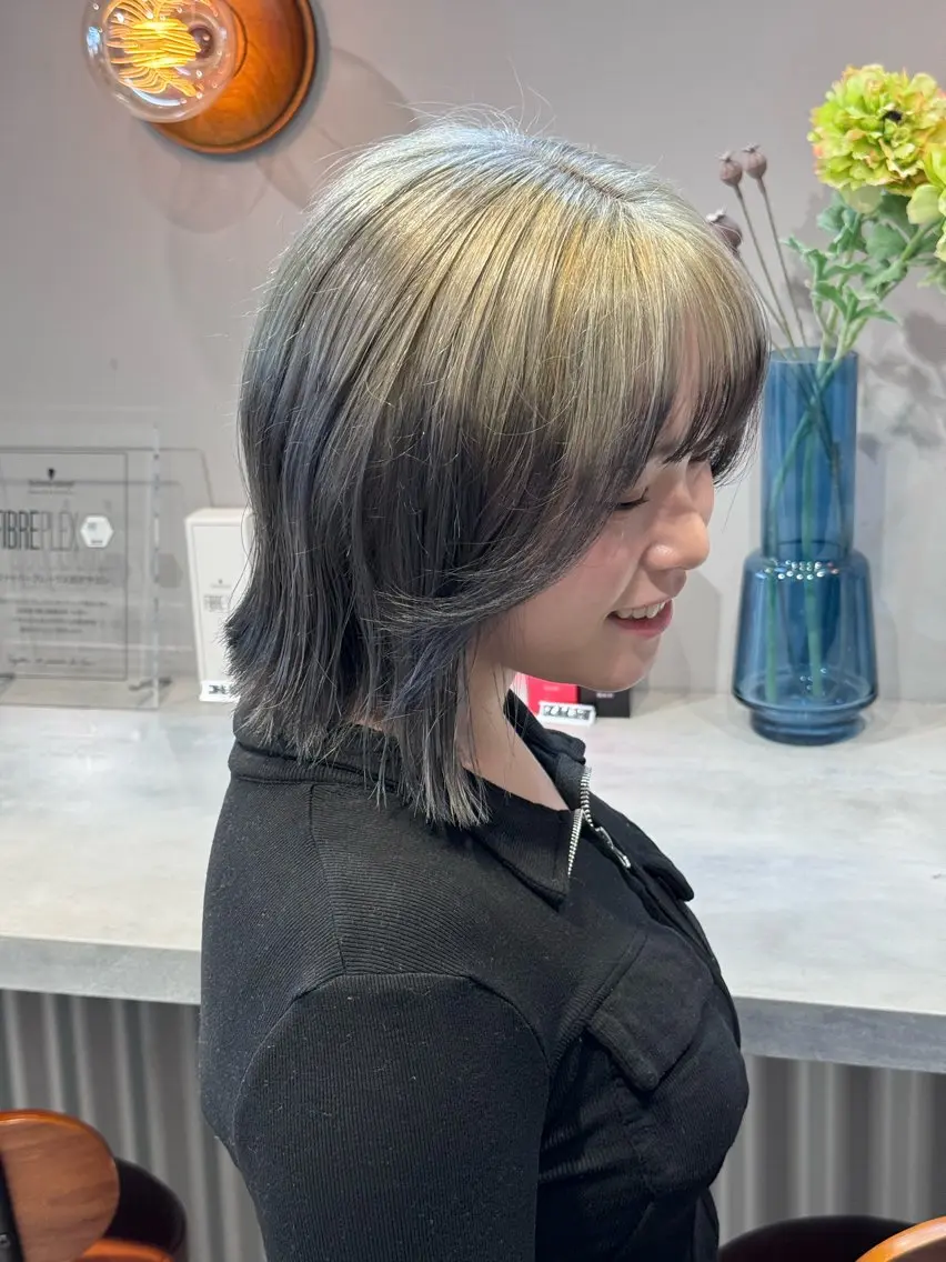 ショート カラー ブリーチ ヘアカラー トリートメント 神パーマ&ツヤ髪 黒田ダイのヘアスタイル