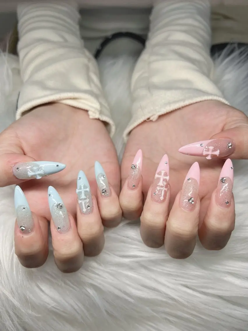 ネイル ハンドネイル Lee Nails チップ長さだし専門店のネイルデザイン