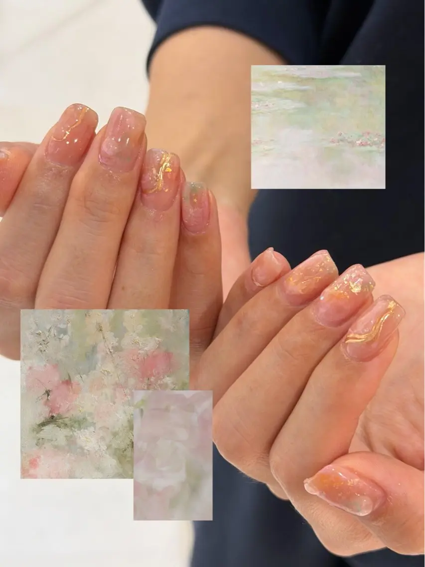 ネイル ニュアンスネイル 春ネイル eri mielのネイルデザイン