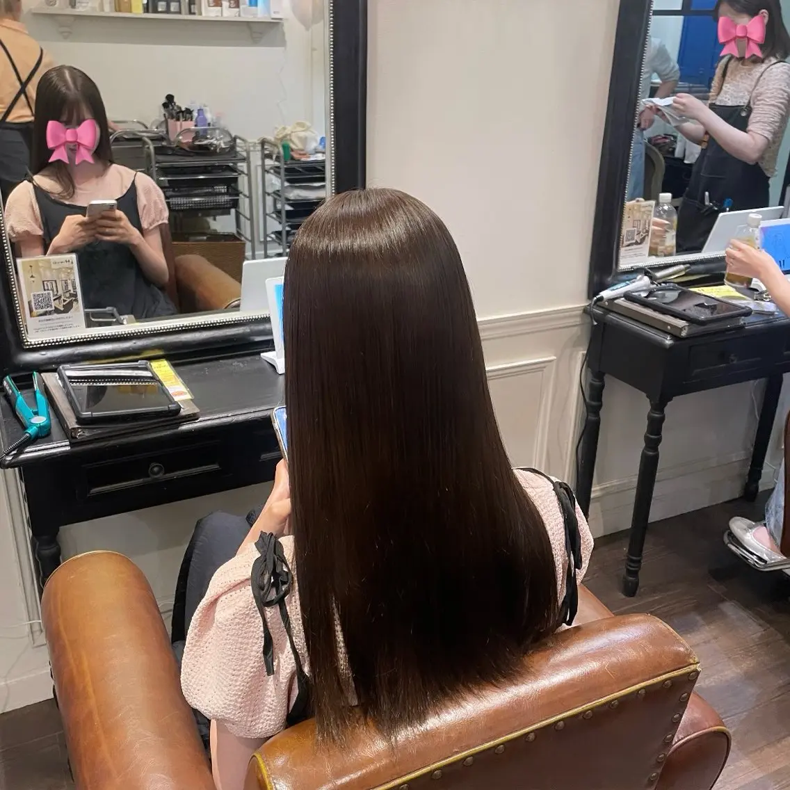 ロング カラー トリートメント tsumugi / ワンカラーのヘアスタイル